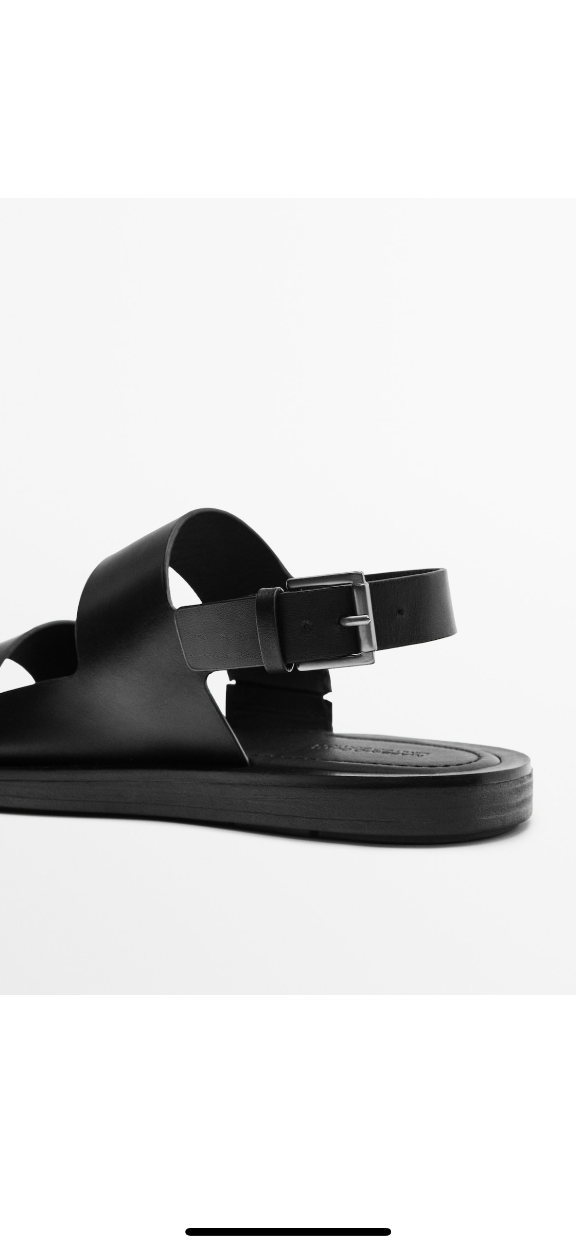 Sandales Massimo Dutti FDL noir