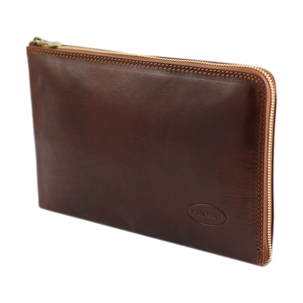 Pochette cuir marron  FANTINI A4