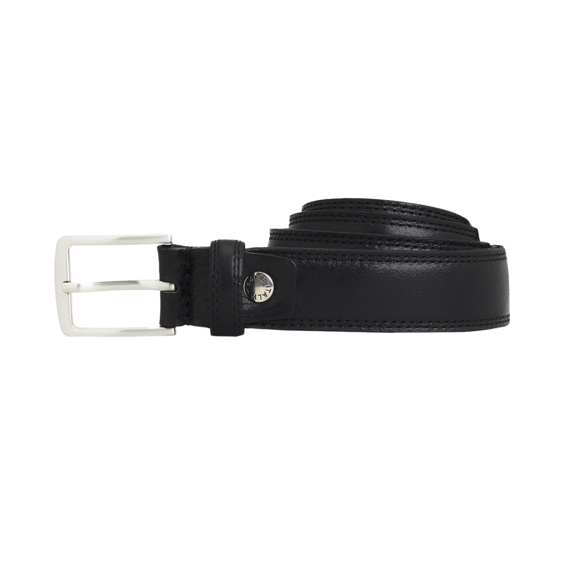 Ceinture en cuir noir Rift FANTINI