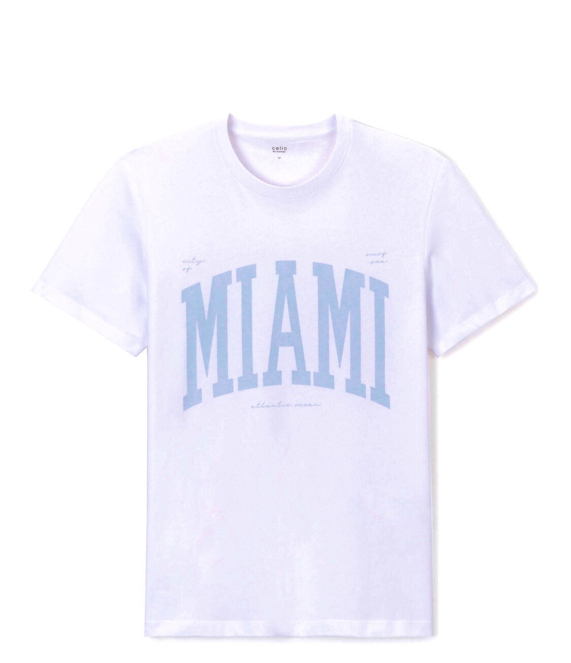 T-shirt Celio Blanc Miami