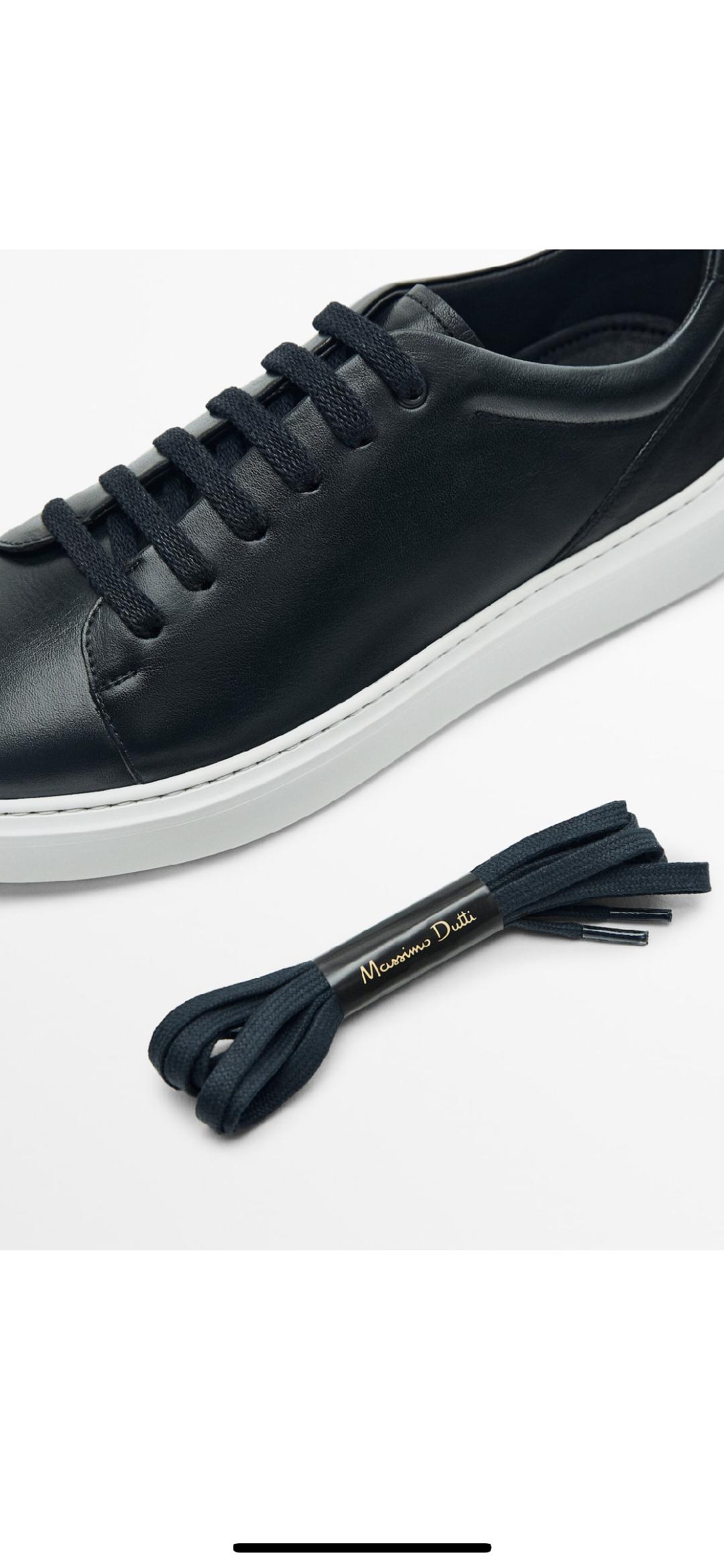 Sneakers bleu nuit MASSIMO DUTTI